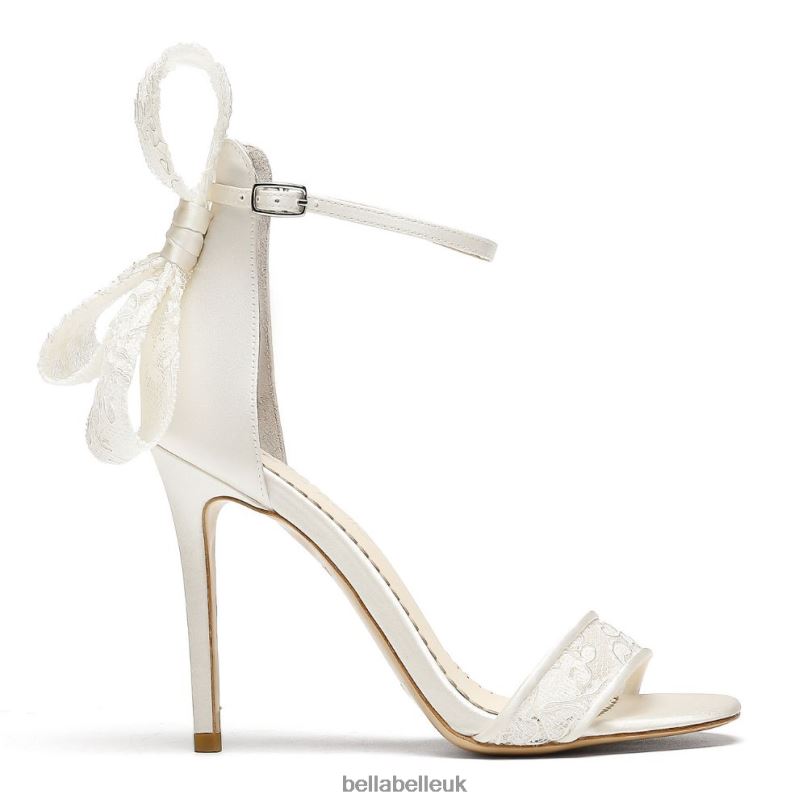 Bella Belle LEILA Lace Bow Wedding Shoes with Stiletto Heel 2680230