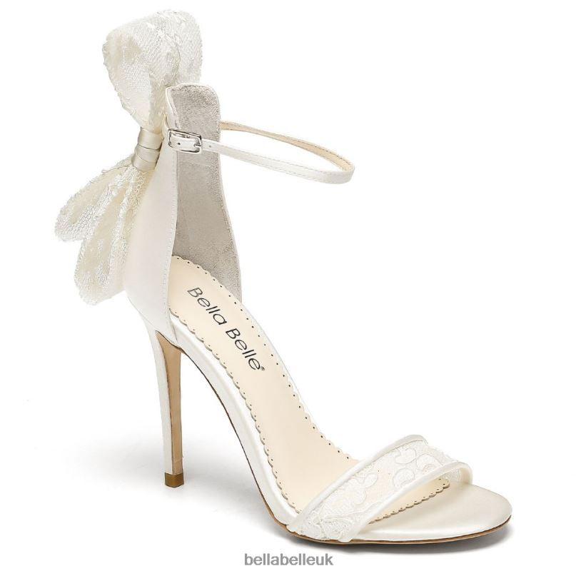 Bella Belle LEILA Lace Bow Wedding Shoes with Stiletto Heel 2680230