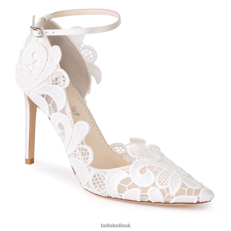 Bella Belle ODETTE Swan Lake Inspired Ivory lace Heels 2680236