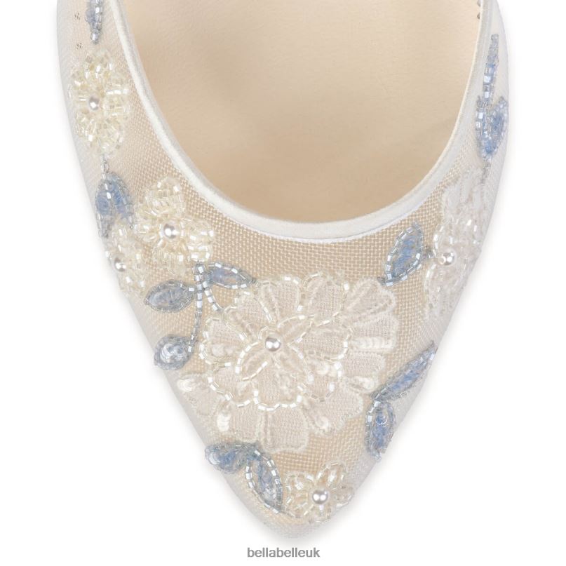 Bella Belle VIVIAN Block Heel Ivory Wedding Shoes 2680214