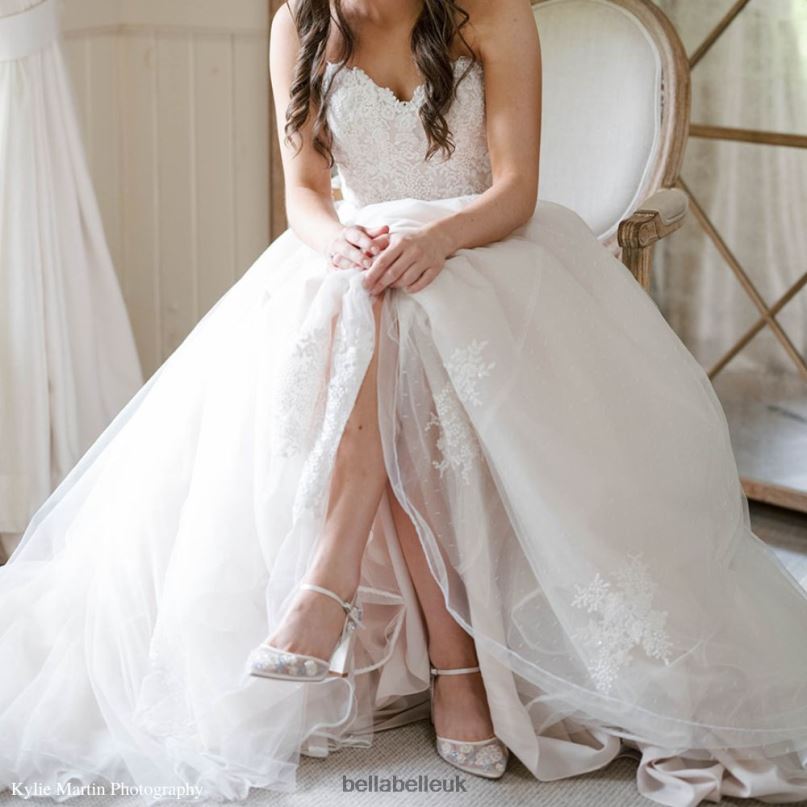 Bella Belle VIVIAN Block Heel Ivory Wedding Shoes 2680214