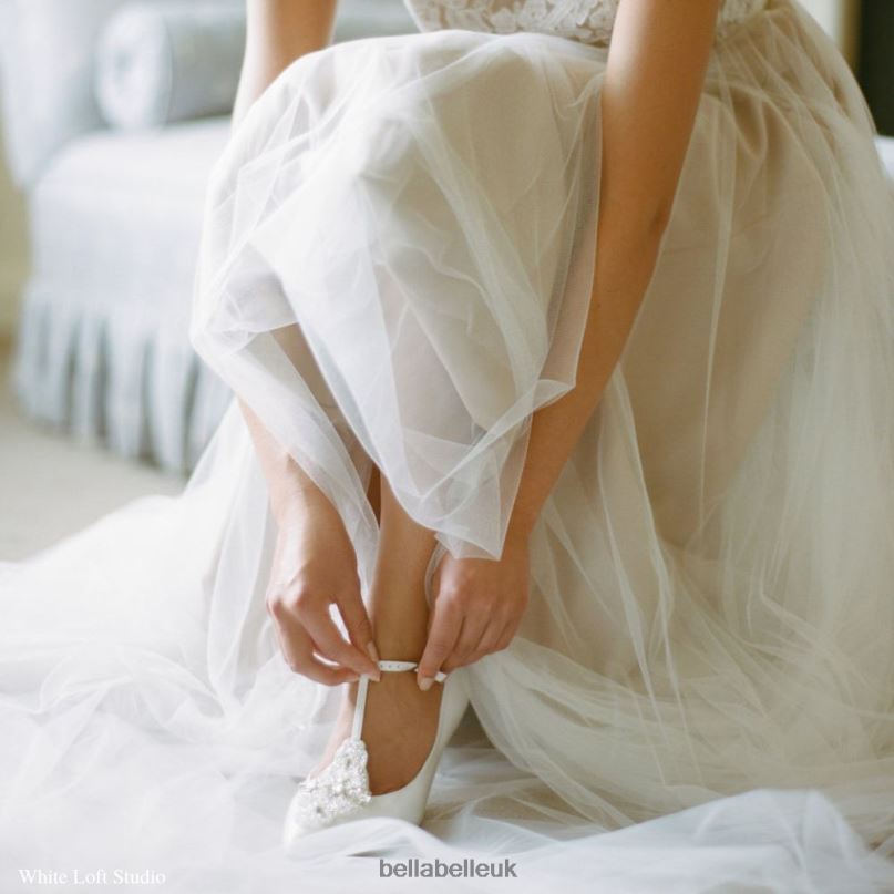 Bella Belle ANNALISE BLUE Blue Kitten Heel Wedding Shoes 26802121