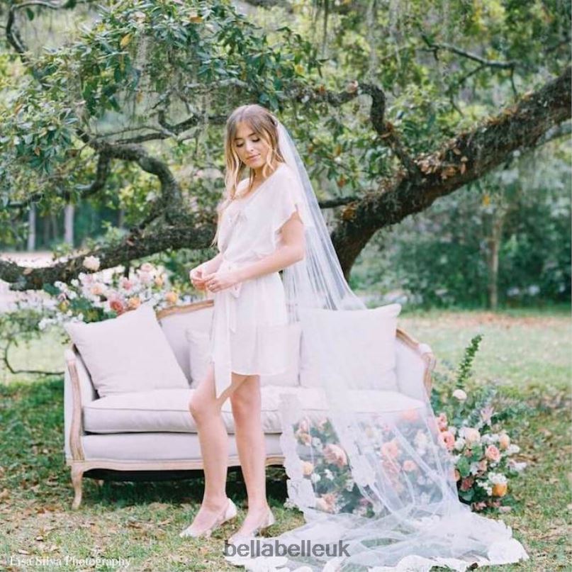 Bella Belle SIERRA Nude Embroidered Floral Kitten Heels 26802126