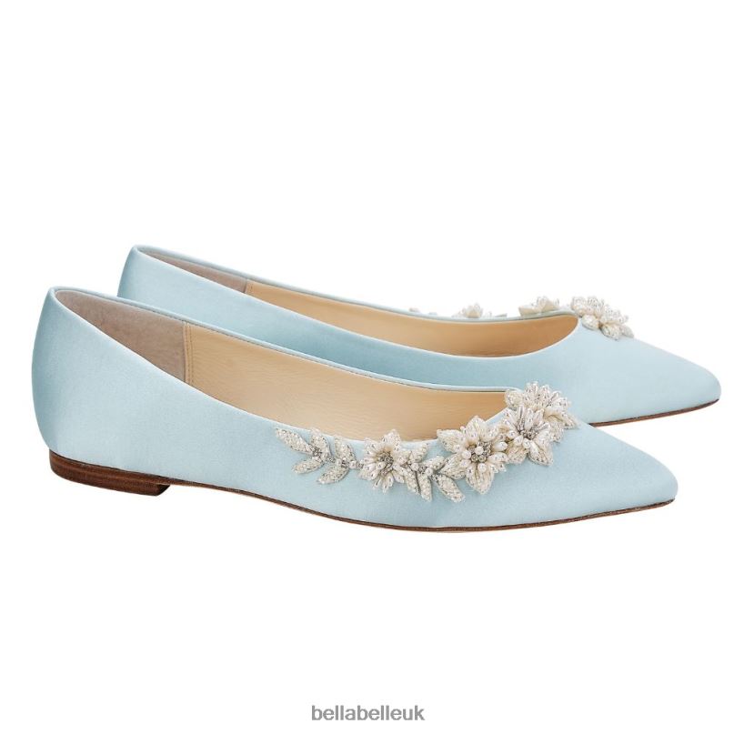 Bella Belle DAISY BLUE Blue Wedding Flats 26802137