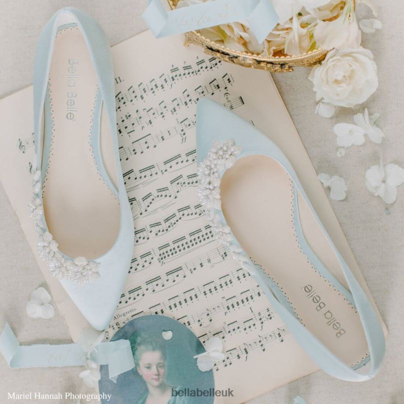 Bella Belle DAISY BLUE Blue Wedding Flats 26802137